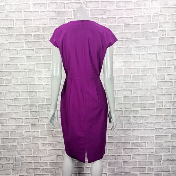 M.M. LaFleur Women's The Masha Dress in Deep Plum Purple size 8 - Picture 6 of 9